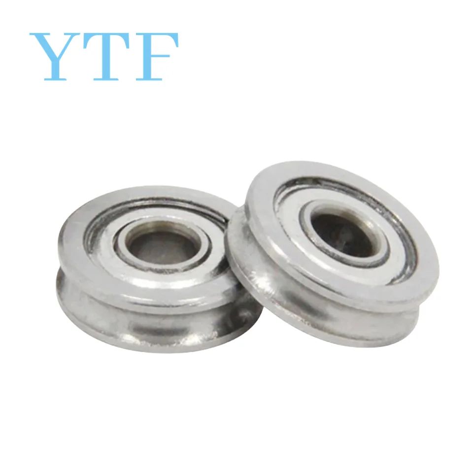 10pcs 3D Printer Parts Extruder Accessories U-Groove Guide Wheel Pulley Bearing U604ZZ With u-groove 604U 4 * 13 * 4mm