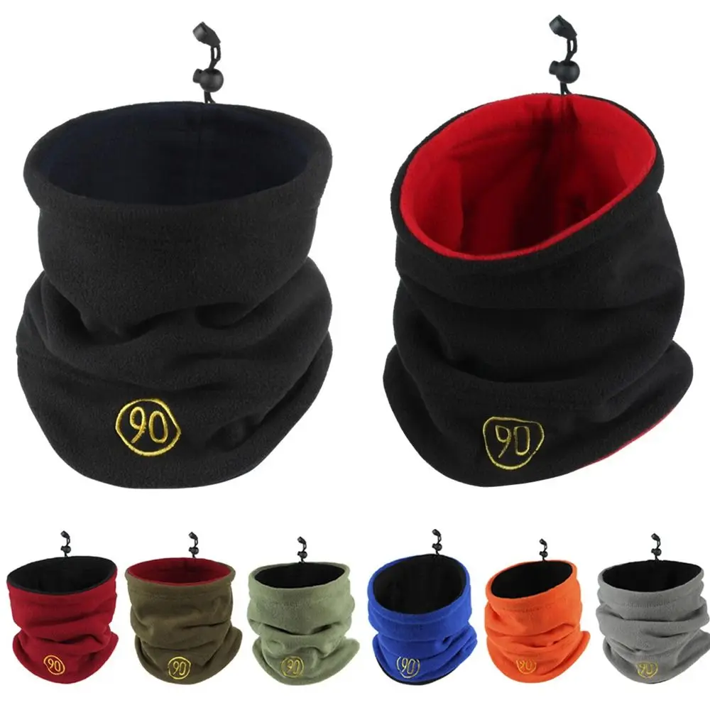 Fashion Fleece Neck Gaiter Keep Warm Solid Color Face Cover Ski Tube Scarf Outdoor