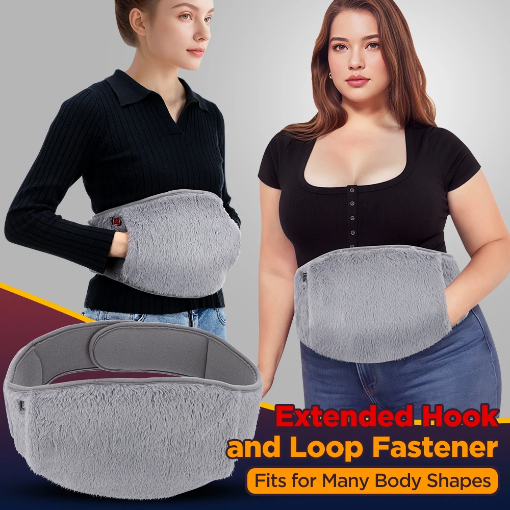Cold-Proof Uterus Warming Belt Electric Heated Abdomen Waist Warmer Artifact Graphene Heating USB Charging Soft Hand Warming Pad