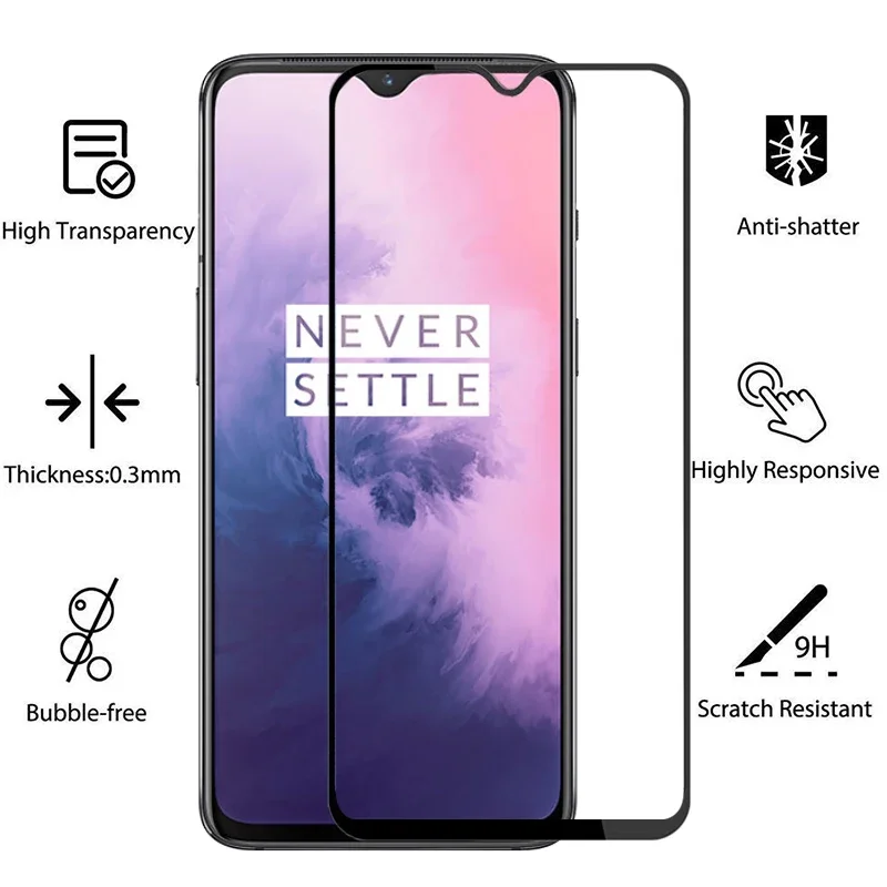 protective tempered glass for oneplus 7 screen protector on one plus 7 plus7 oneplus7 6.41 safety film omeplus oneplu onepls 9h