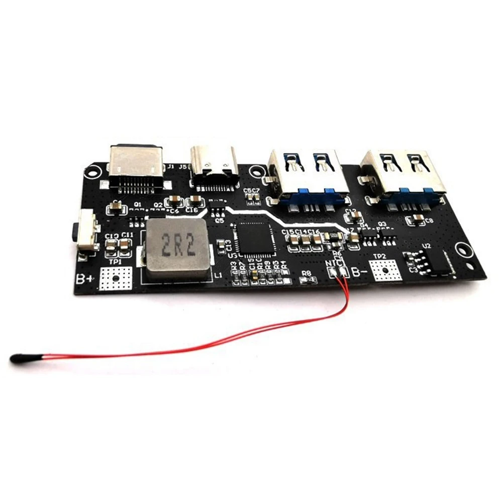N82R QC4 PD3.0 22.5W โมดูลวงจรแผงวงจรสำหรับชาร์จเร็ว 2 ทาง 5 พอร์ต สำหรับมือถือ (1 ชิ้น)