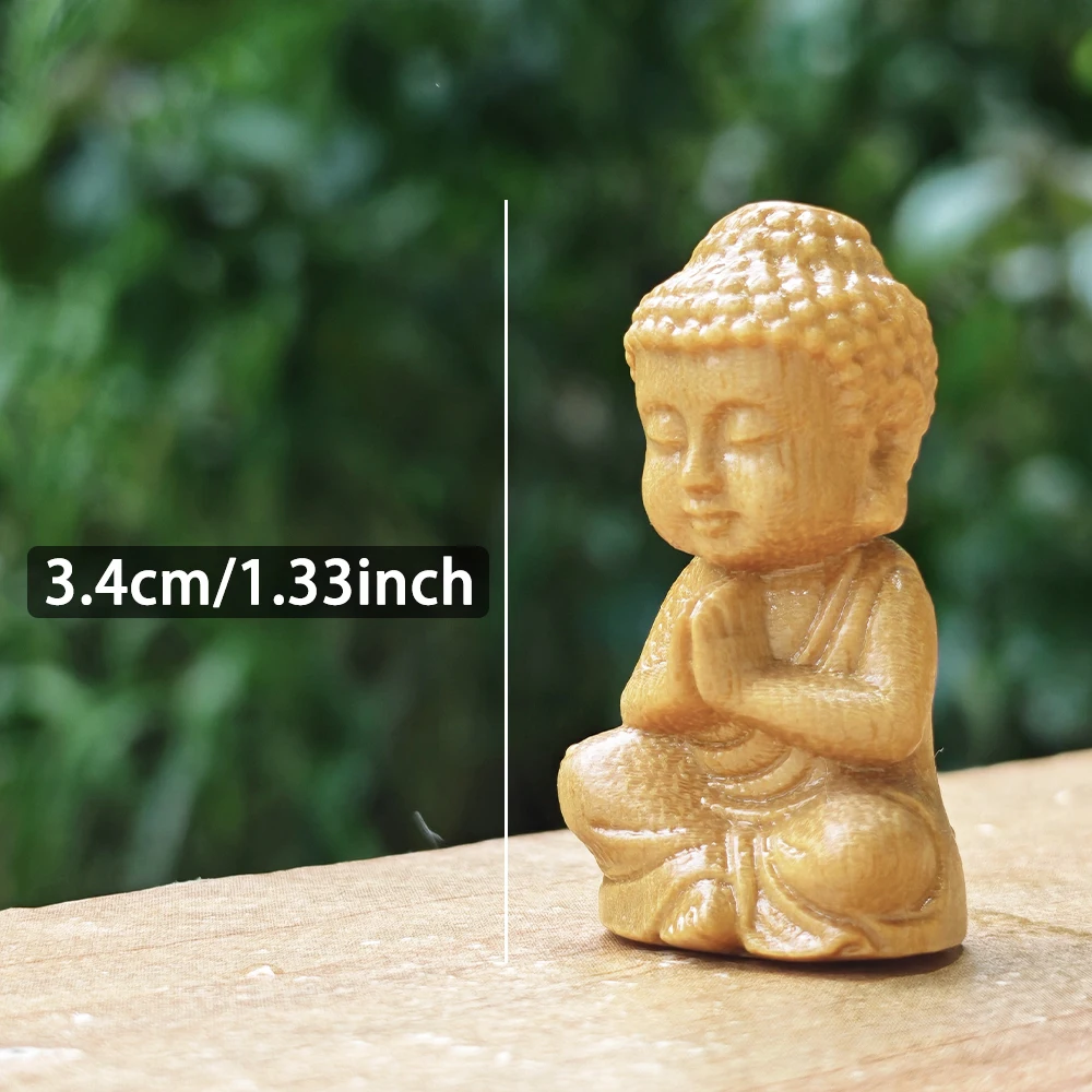 تمثال بوذا خشبي منحوت يدويًا، - مراجعة Home Decor Zen Style وسعره