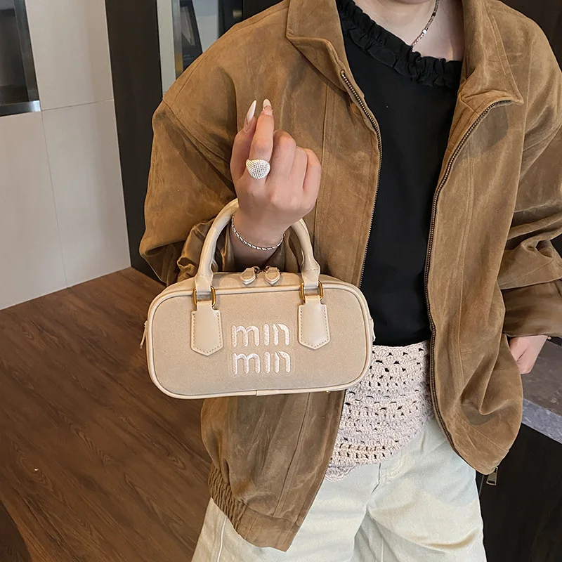 

Осень-зима 202, меламиновая сумка через плечо, женская нишевая винтажная сумка с верхней ручкой, роскошная сумка через плечо «день-ночь», повседневный слинг