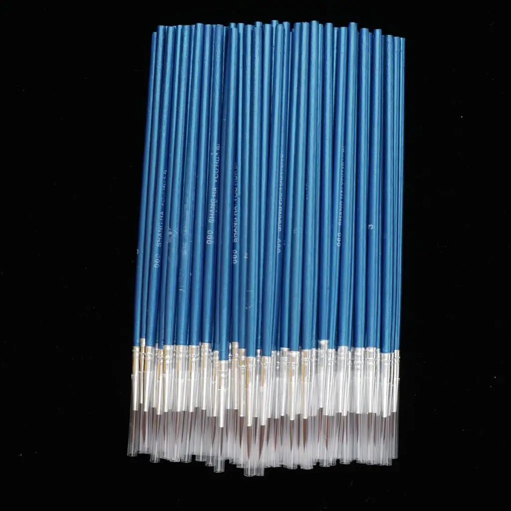 100x Pinsel Malerei Multiusage Pinsel für Nail Art Acryl Aquarell