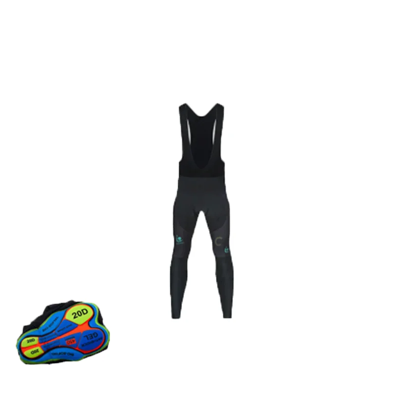 Tights Trousers Bike MTB Pants with 20D Gel Men\'s Cycling Long Pants With Bib MTB Bicycle Cycle Padded Gel Pad