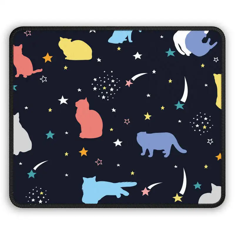 

Quirky cat game mousepad and interesting table accessories home computer desktop mechanical keyboard protective extended writing