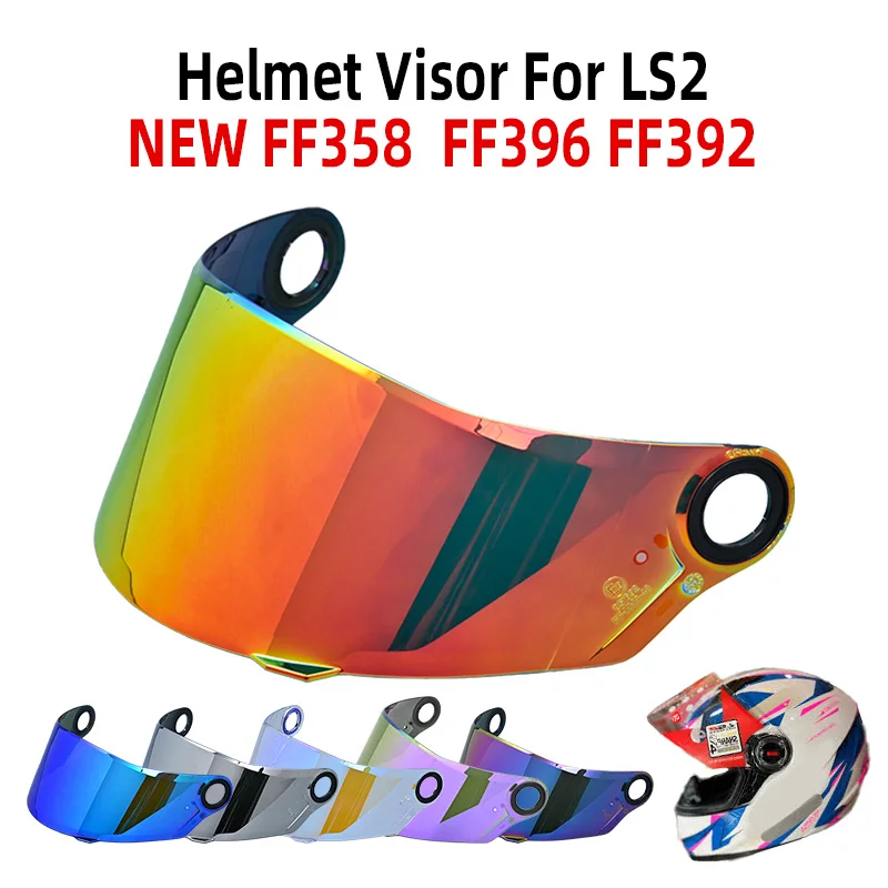 

Козырек для LS2 NEW FF358 FF396 FF392, анфас, шлем, многоцветная замена, аксессуары для двигателя объектива, противотуманная пленка