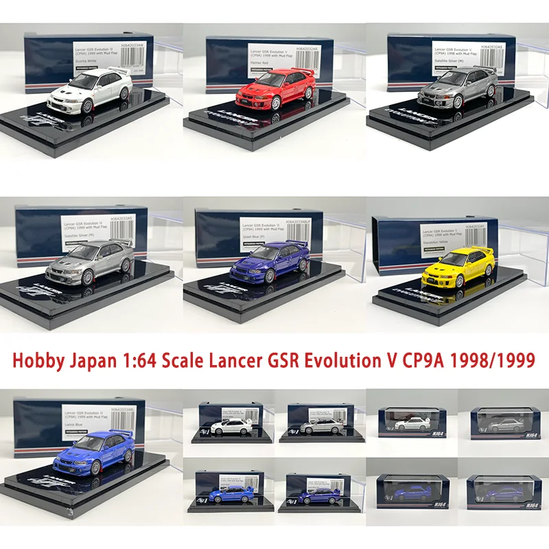 

Hobby Japan 1:64 Scale Lancer GSR Evolution V CP9A 1998/1999 Alloy Simulation Car Model Static Display Collection Boy Gift