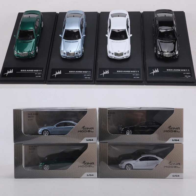 King Model 1:64 E63 AMG W211 Die-cast alloy simulation car model toy collection display piece view 3