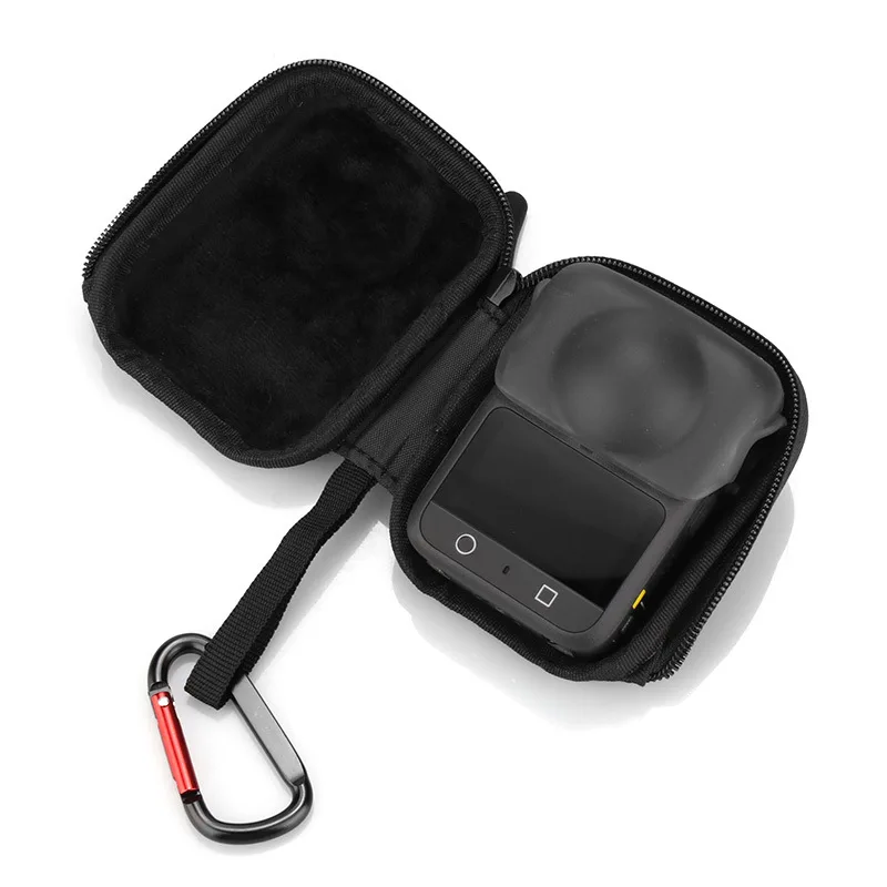 حقيبة صغيرة محمولة لـ DJI Osmo 360 حقيبة تخزين مقاومة للماء حافظة واقية حقيبة تخزين بفتحة سفلية مع حلقة تسلق قابلة للفصل