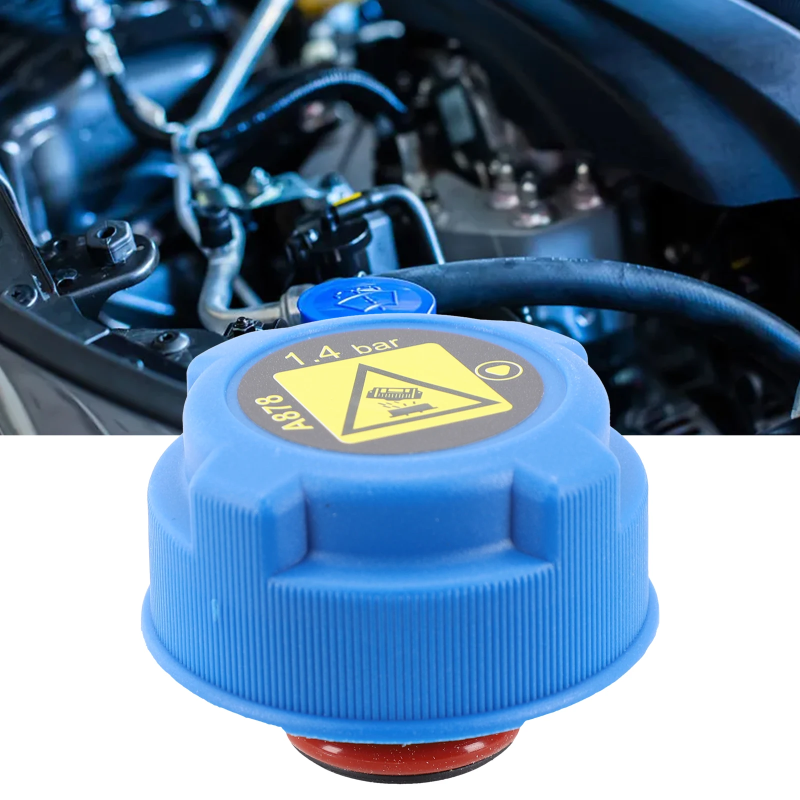 Car Radiator Expansion Water Tank Cap Cover Blue For FIAT PUNTO Van 188AX 2000/02-2009/10 For FIAT STILO 192 2001/10-2010/11