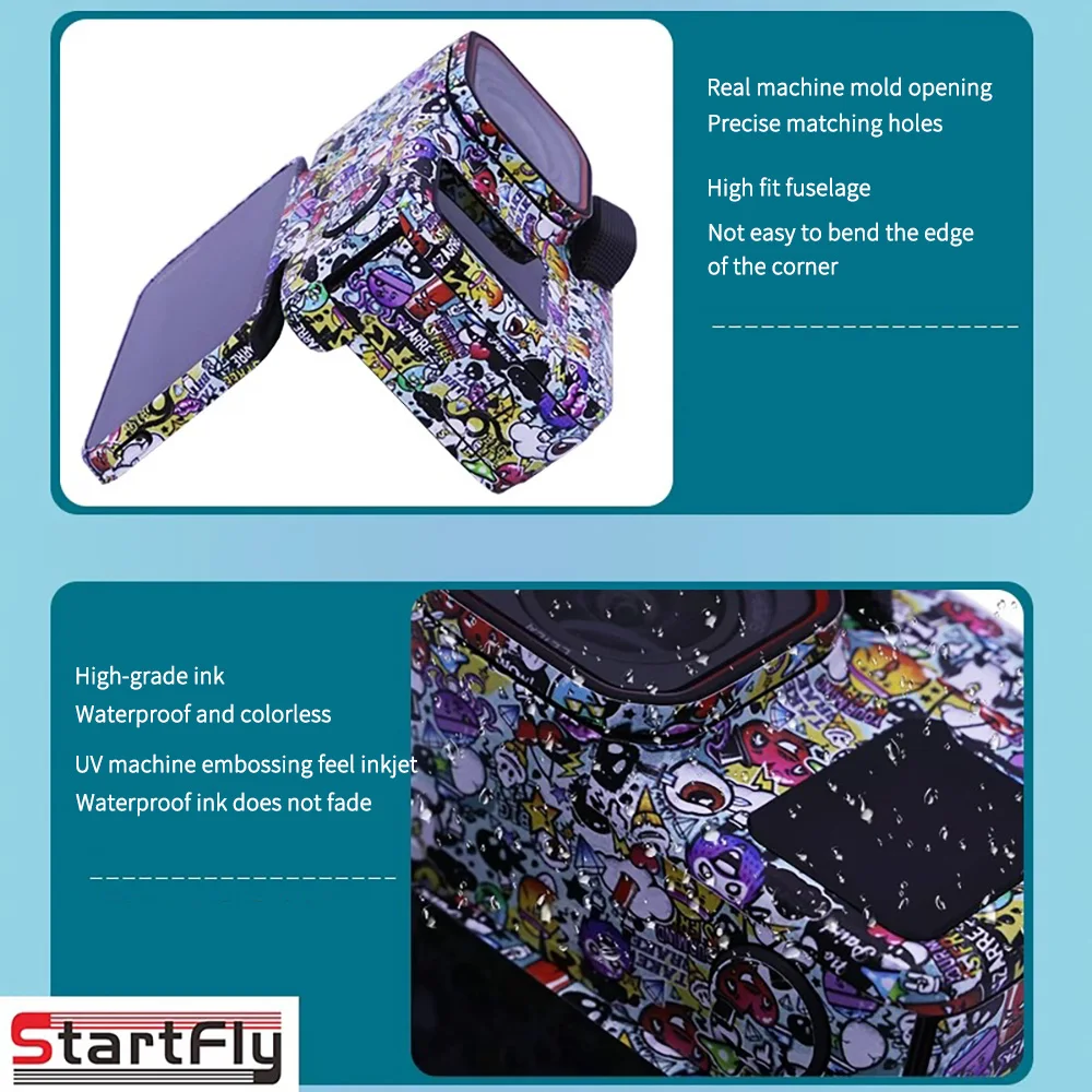 Suitable for Insta 360 ace pro2 sticker cartoon anime personalized scratch resistant camouflage color changing film