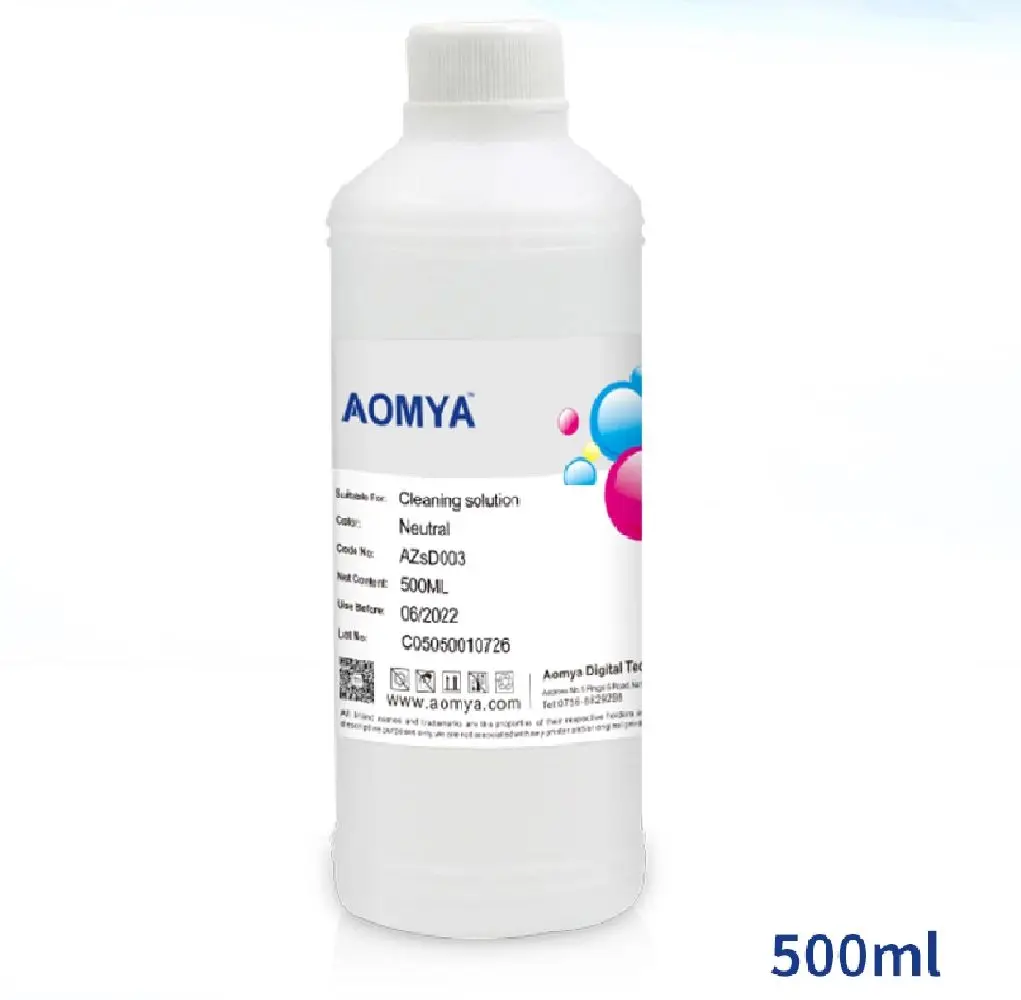 500ml /Bottle Specialized Cleaning solution/Cleaner fluid for Cleaning UV ink/ UV LED ink/ UV Printer Head mercury ink