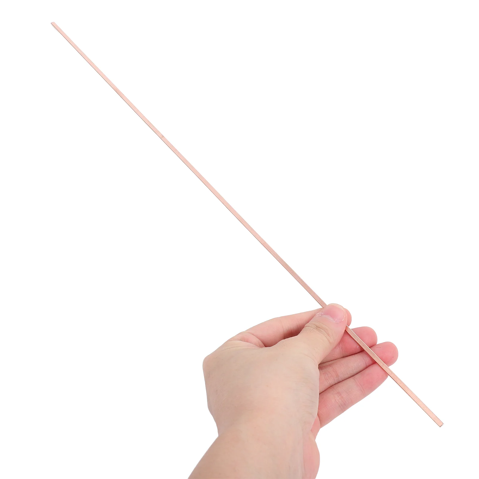 10 Pcs Copper Welding Rod for Garden Ultra Wide Metal Rods Dowsing Soldering Flat