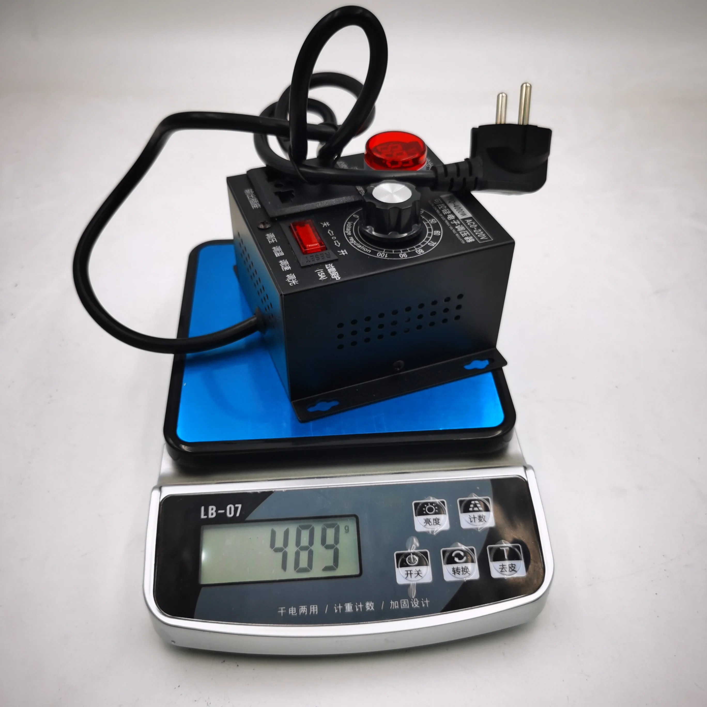 Imagem -06 - Controlador de Tensão Variável Compacto da C.a. 220v 4000w Regulador de Tensão Ajustável do Dimmer do Regulador de Tensão da Temperatura da Velocidade