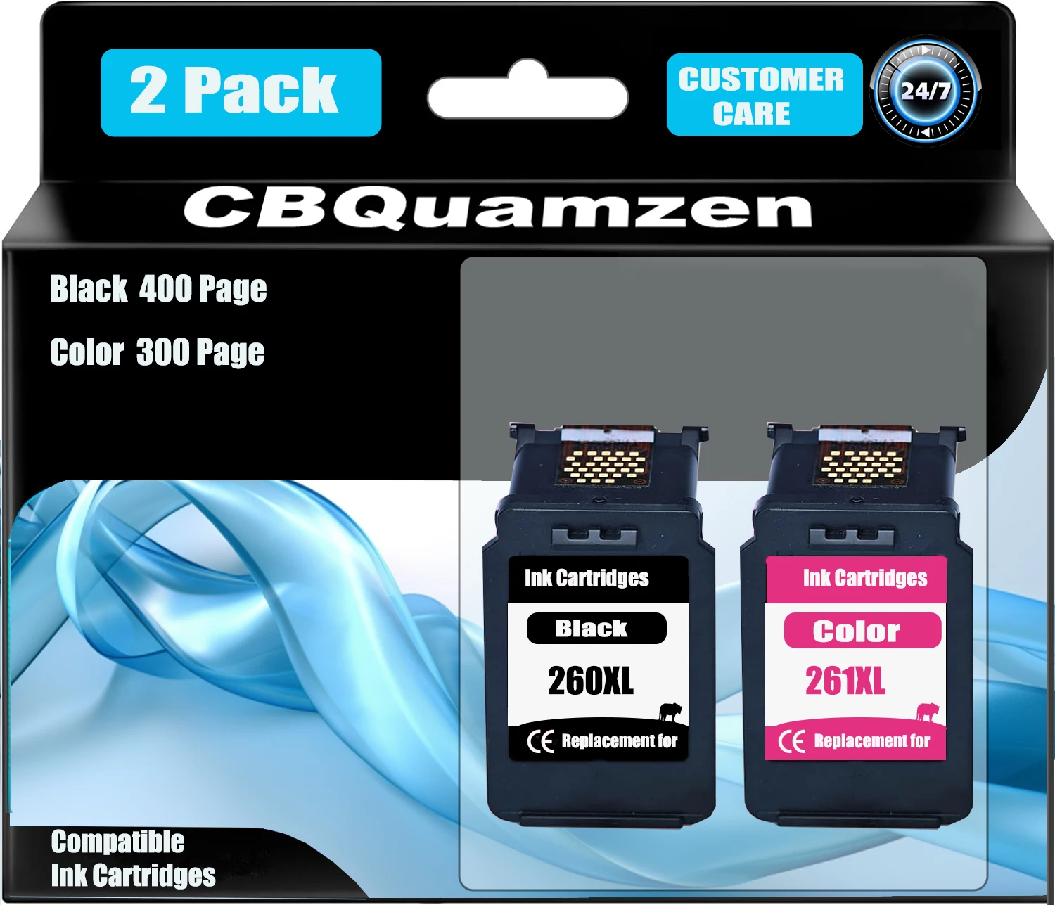 

260XL 261XL Color Ink Cartridge Replacement for PG260 CL261 XL Ink Cartridge compatible for TR7020 TR7020a TR7022 TS6420 TS6400