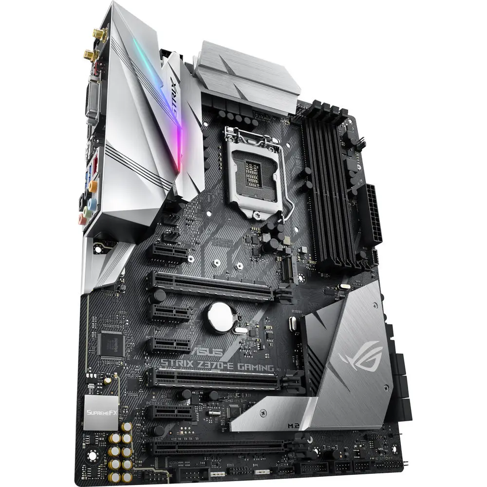 ASUS Republic of Gamers Strix Z370-E Gaming LGA1151 ATX Motherboard view 4