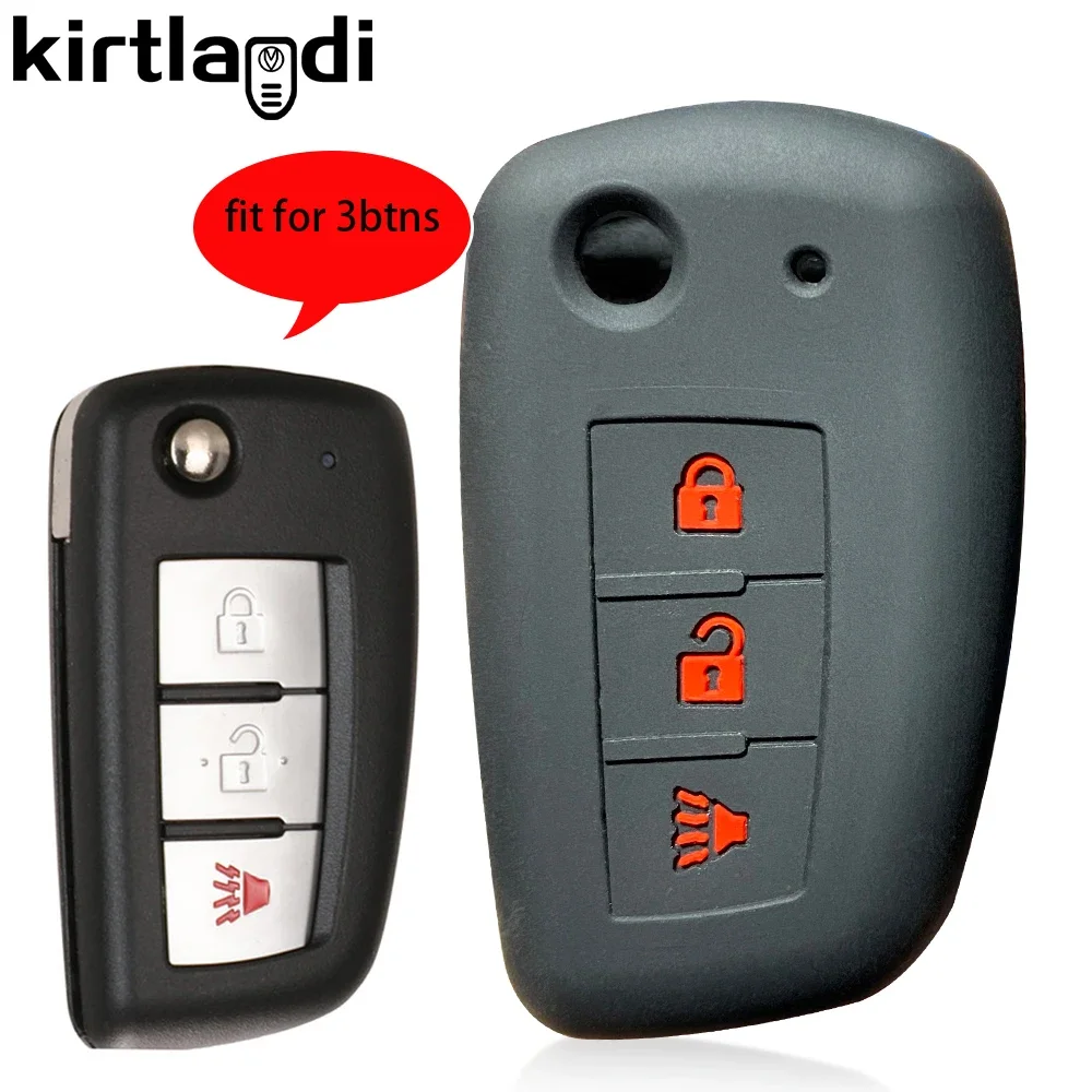 

Силиконовый чехол для ключей для Nissan Sunny Juke Cefiro A32 Kashkay J11 Qashqai Switch X-trail, 3-кнопочный чехол для ключей от машины