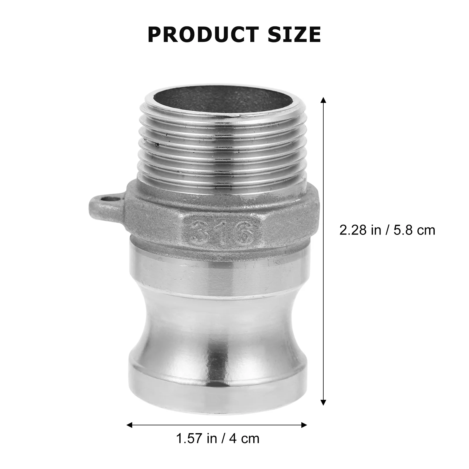 Stainless Steel Joint F Type Male Thread Quick Connect Coupling 1 Inch Fitting For Hose Repair Kit Connector