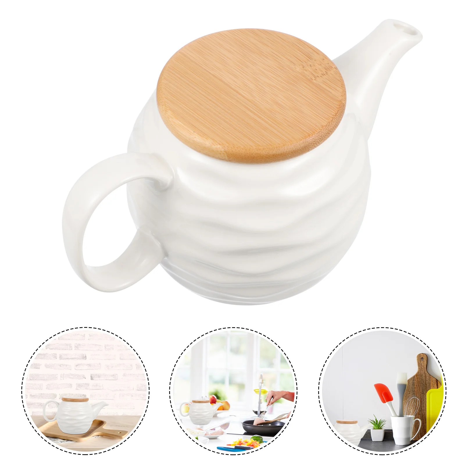 

Pot Cooking Oil Dispenser Multi-purpose Container Ceramic Sauce Ceramics Soy Holder