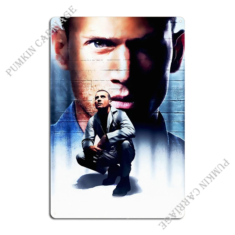 Prison Break Metal Sign Mural Retro Wall Plaque Wall Decor Tin Sign Poster