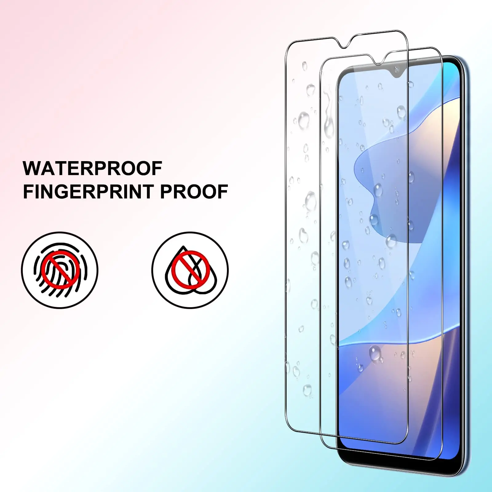 Protecteur d'écran pour OPPO A16 Guatemala, verre 9H HD, haute teneur en aluminium, transparent, convivial