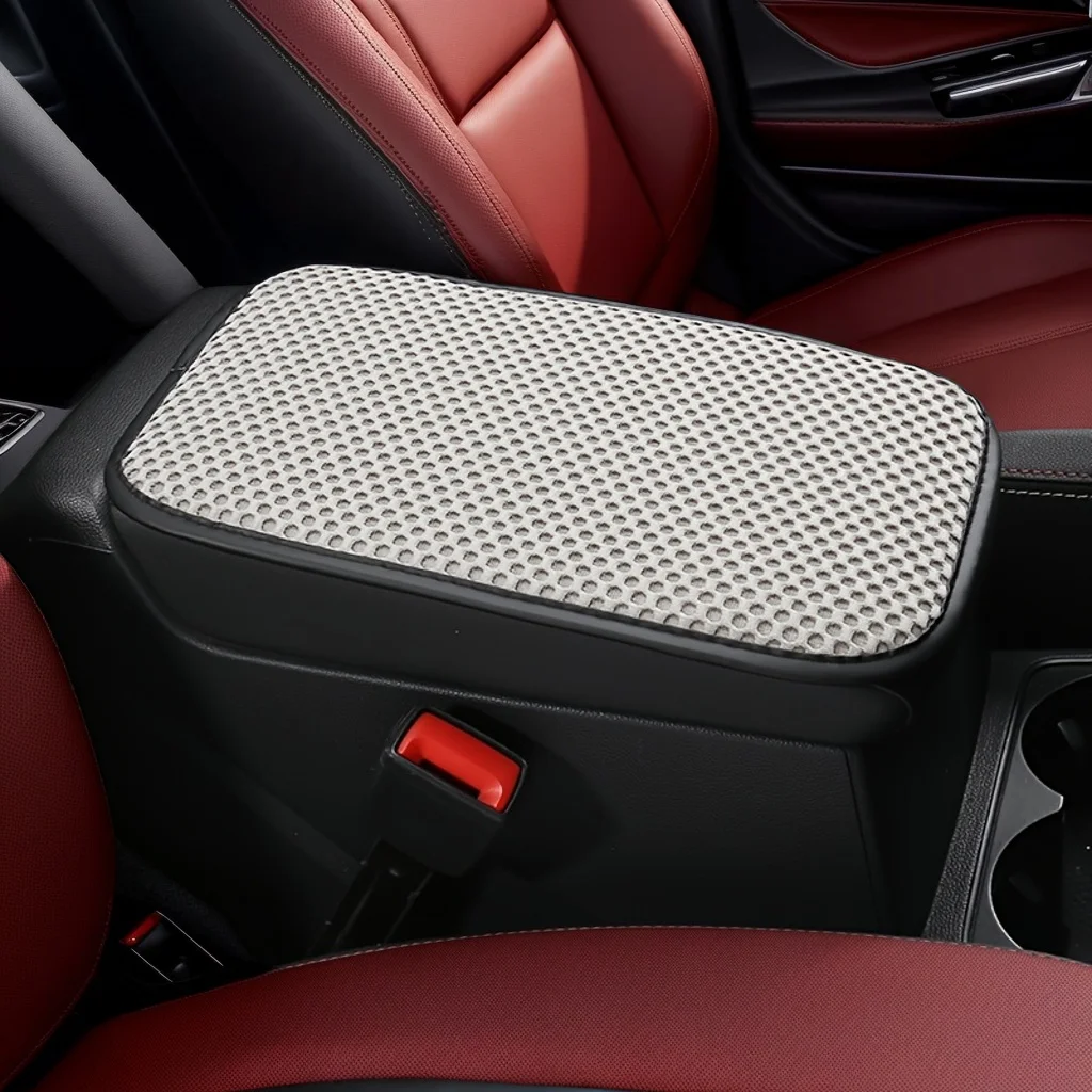 3D Massage Mesh Four Seasons Universal Coarse Mesh Anti Slip Car Armrest Box Cushion Car Control Protective Cover view 3