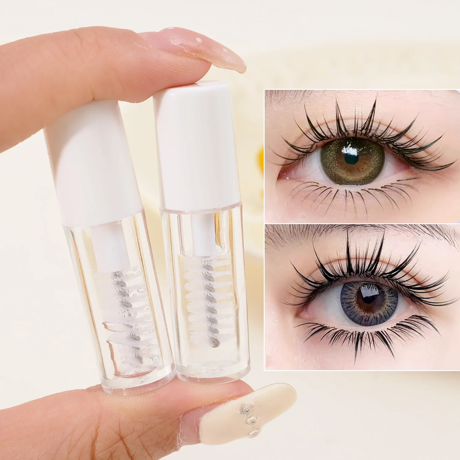 1/10pcs Eyelash การตั้งค่าเสื้อกันฝนโปร่งใสขนตาจัดแต่งทรงผมเจลกันน้ํายาวนานไม่ระคายเคือง Eyes Lashes แต่งหน้า