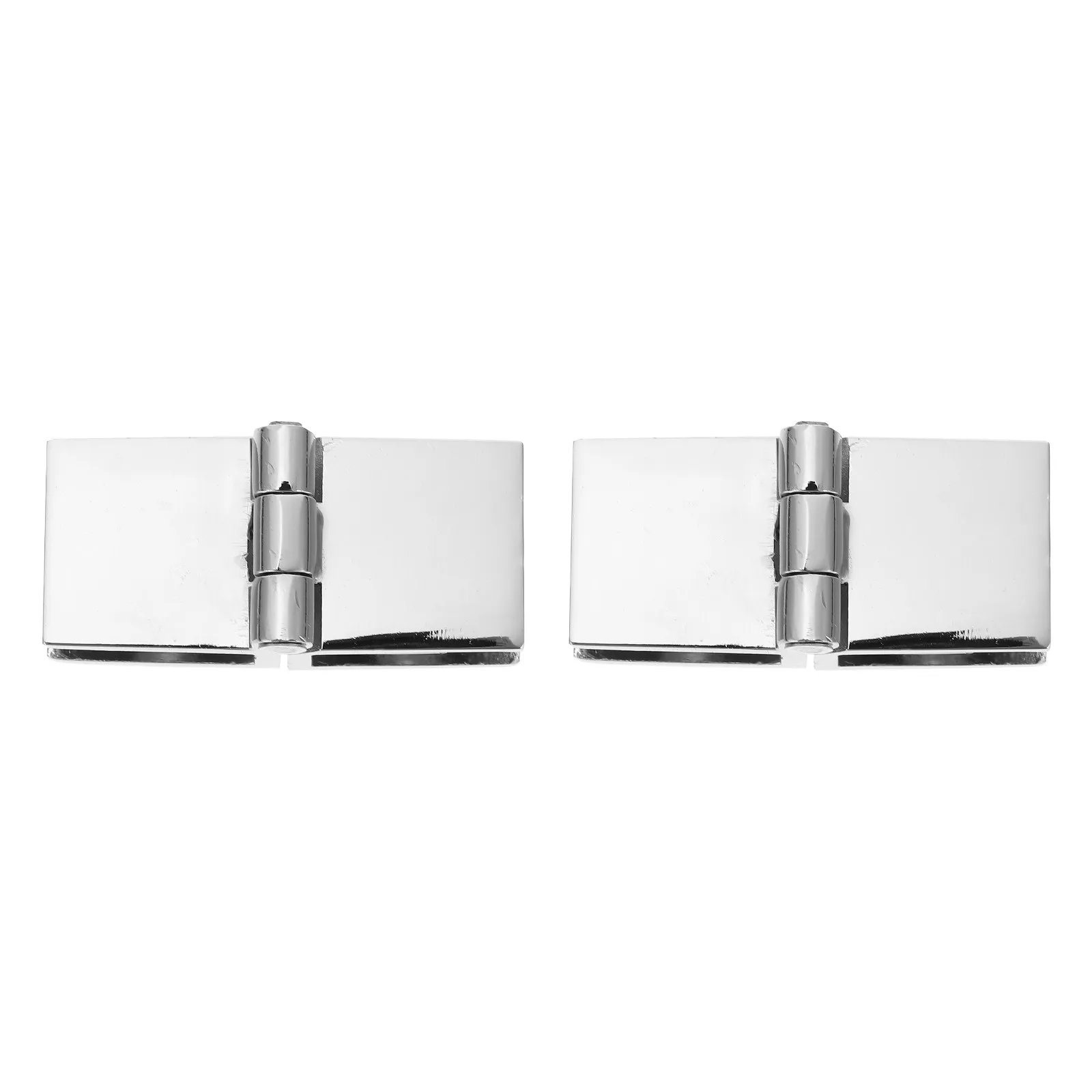 2pcs Zinc Door Heavy Duty Cabinet Non-Perforated Glass Wine Door Accessory Cabinet Zinc Alloy Hinge Clamp Hinge