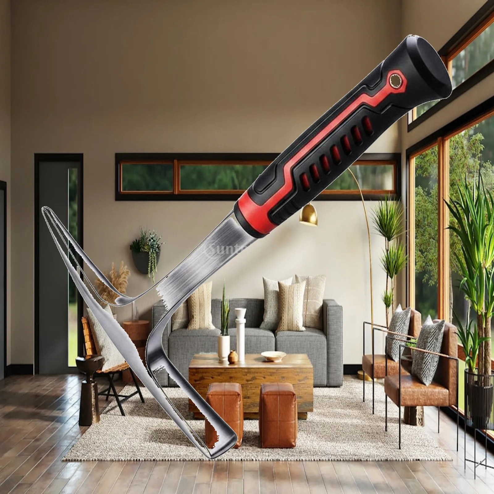 -Piece Pickaxe High Hardness Mattock Pickaxe Garden Digging Tool Tool for Outdoor, Farming