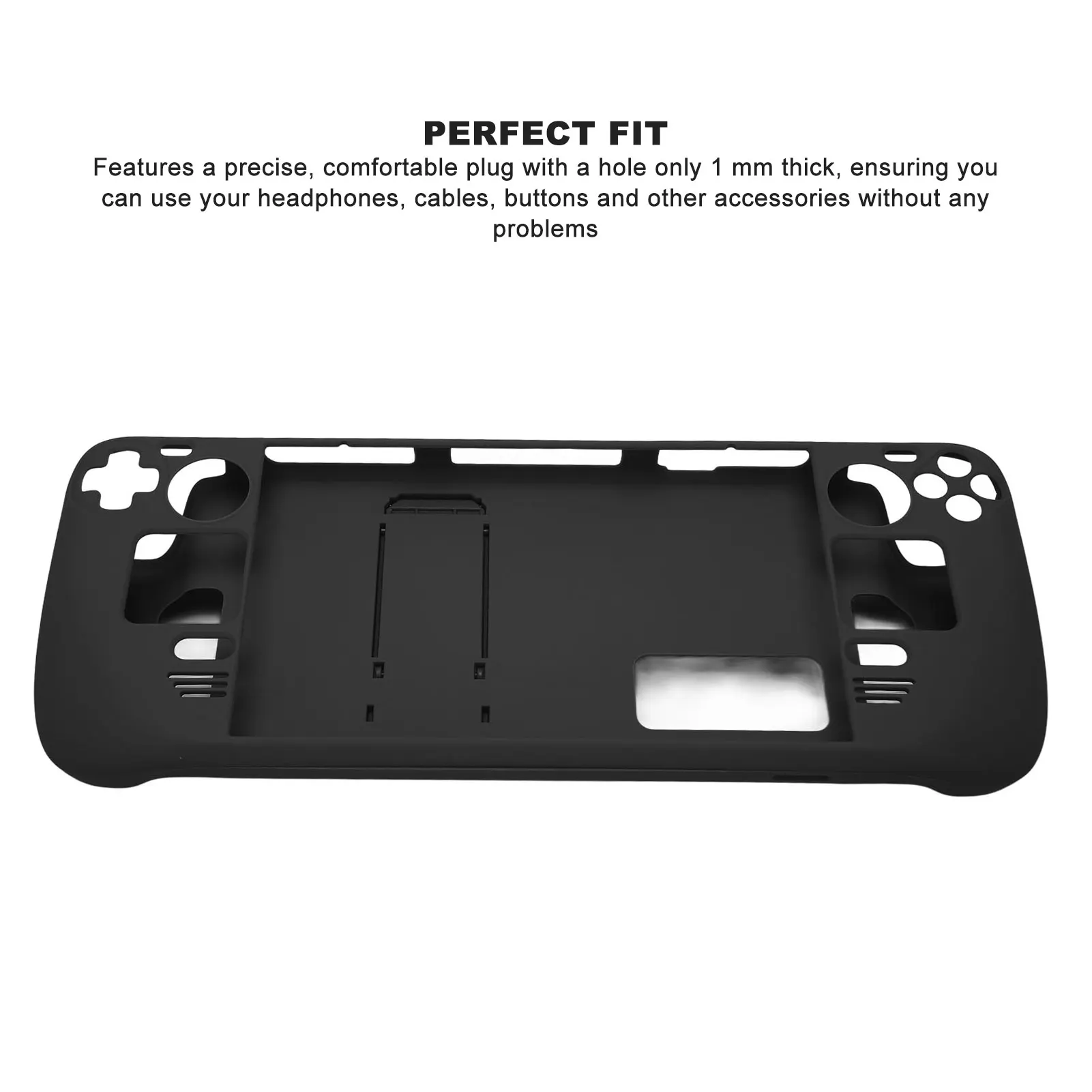 Universal Kickstand Case Hands Free Full Protection Anti Fingerprint Proof Protective Case Cover for Steam Deck Gaming Consol