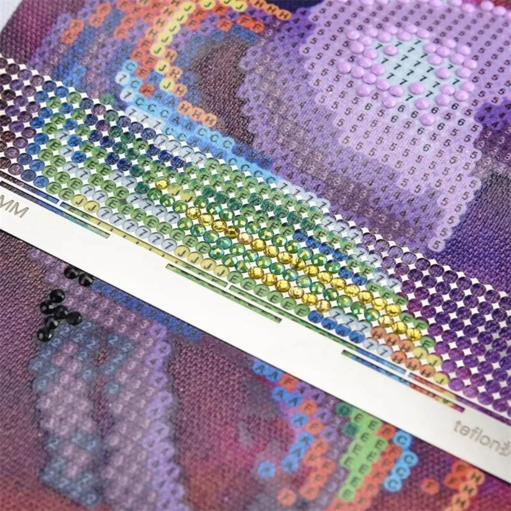 Stainless Steel DIY Diamond Painting Cross Ruler Solid Color Diamond Painting Tools Cross Stitch Tools Square Ruler