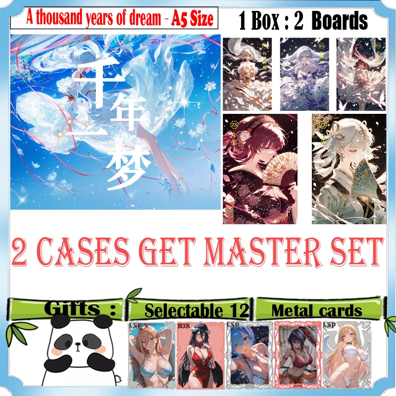 New A5 Size Board 'A thousand years of dream' Hobby Anime Waifu Collection Card Gaming Toy Board Gifts