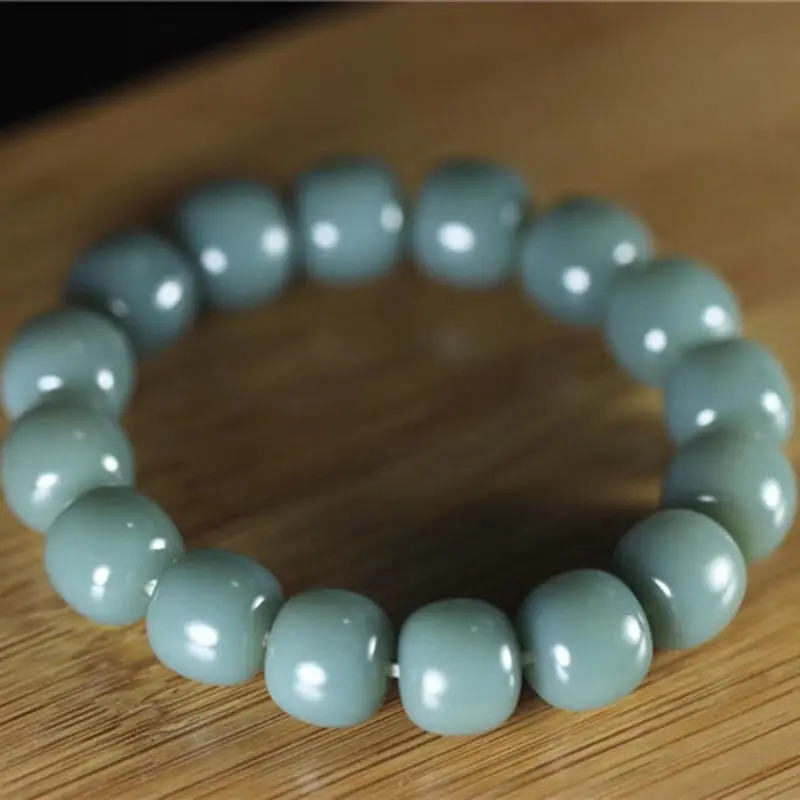 

Natural Hetian Jade Bracelet Men Women Healing Gemstone Fine Jewelry Genuine Chinese Nephrite Jades Elastic Bracelets Bangles