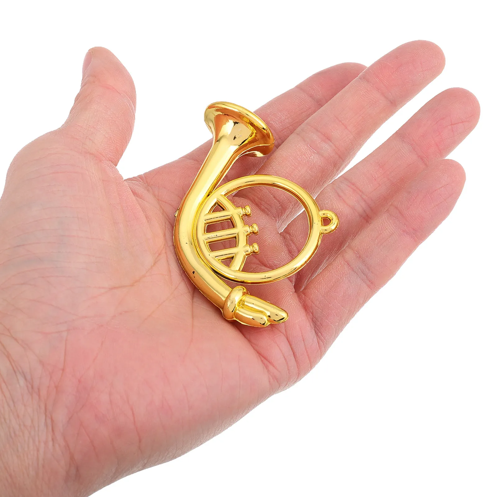 12Pcs Musical Instrument Ornaments Miniature Gold Saxophone Cello Set Holiday Decoration Collection Display