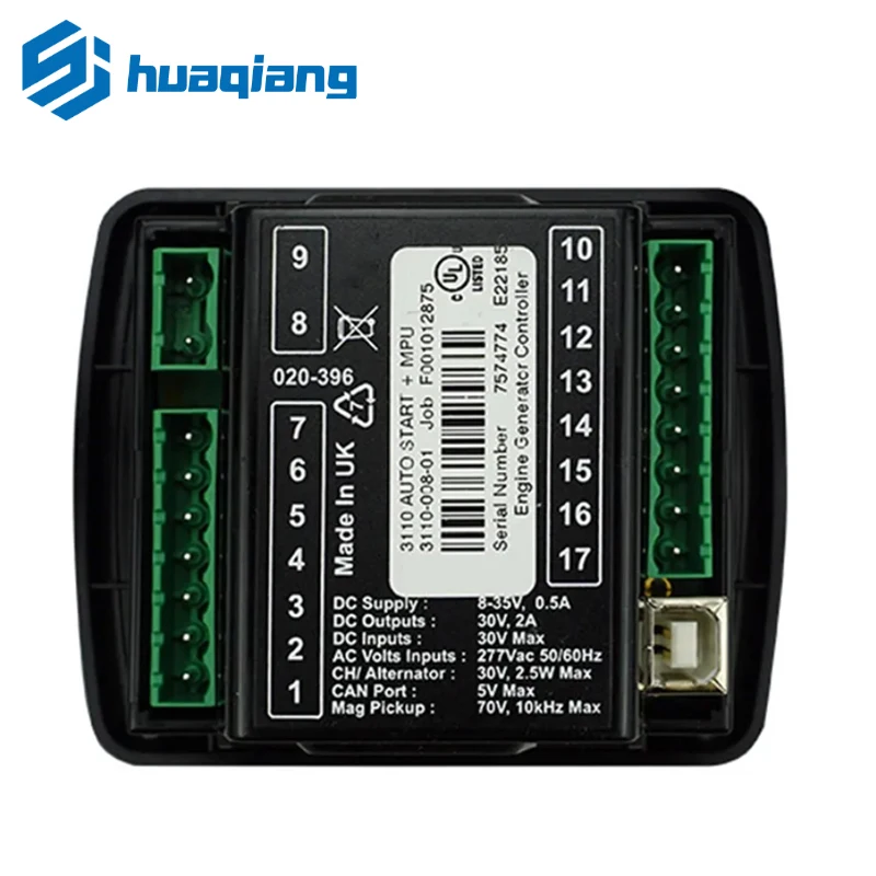 For deep sea DSE3110MPU generator controller self-start control module CAN manual/automatic start module