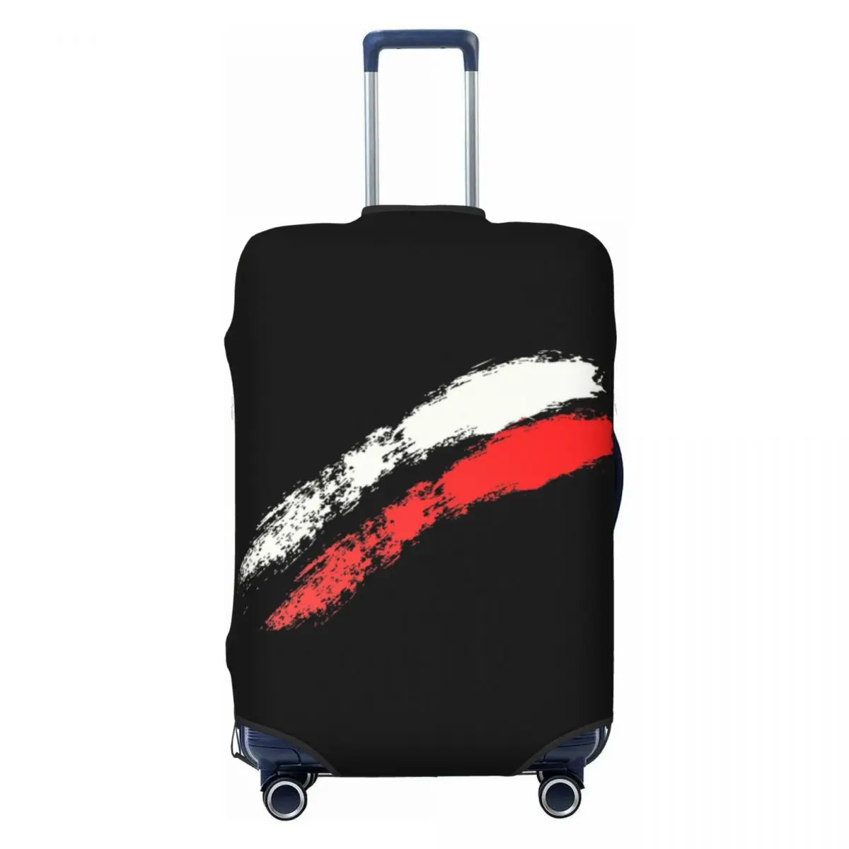 Custom Poland Polish Flag Suitcase Cover Dust Proof Polska Travel Luggage Covers for 18-32 inch