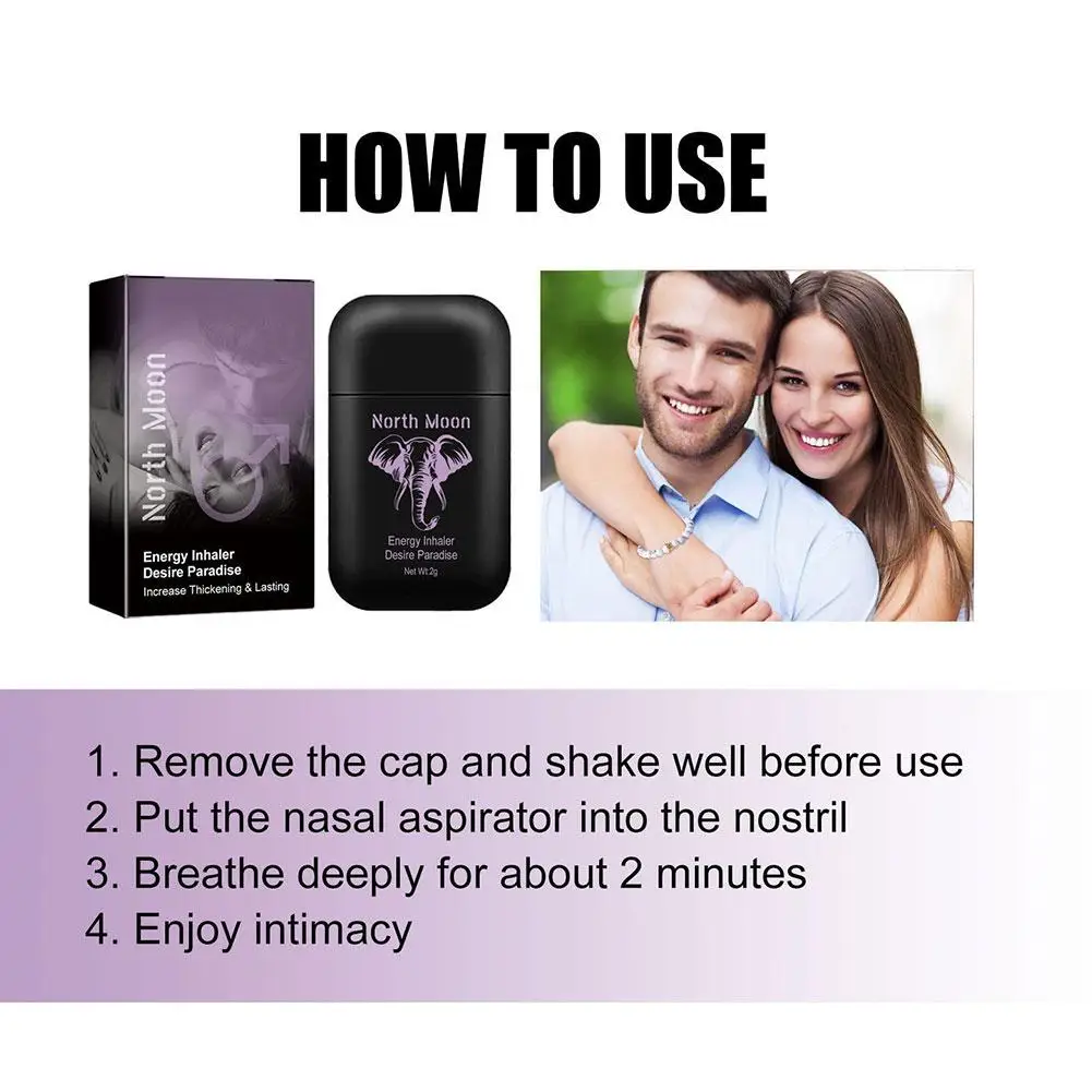 Men Energy Inhaler Aromatherapy Inhaler Exciting Liquid Relief Breathe Stick Portable Men Enhan Exciter Effective Pleasure J7x1