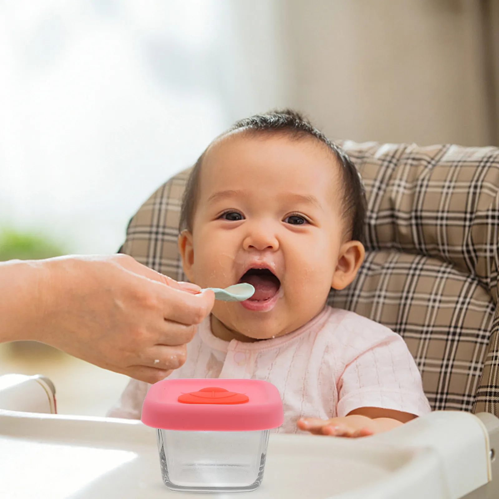 140Ml Multifunction Baby Scale Bowl with Cover Portable Preservation Box for Fridge Soup Instant Noodle Egg Vegetable