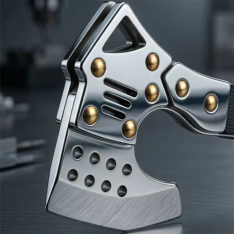 Outdoor Portable EDC Mini Short Handle Carbon Steel Tactical Axe Camping Hiking Emergency Tool
