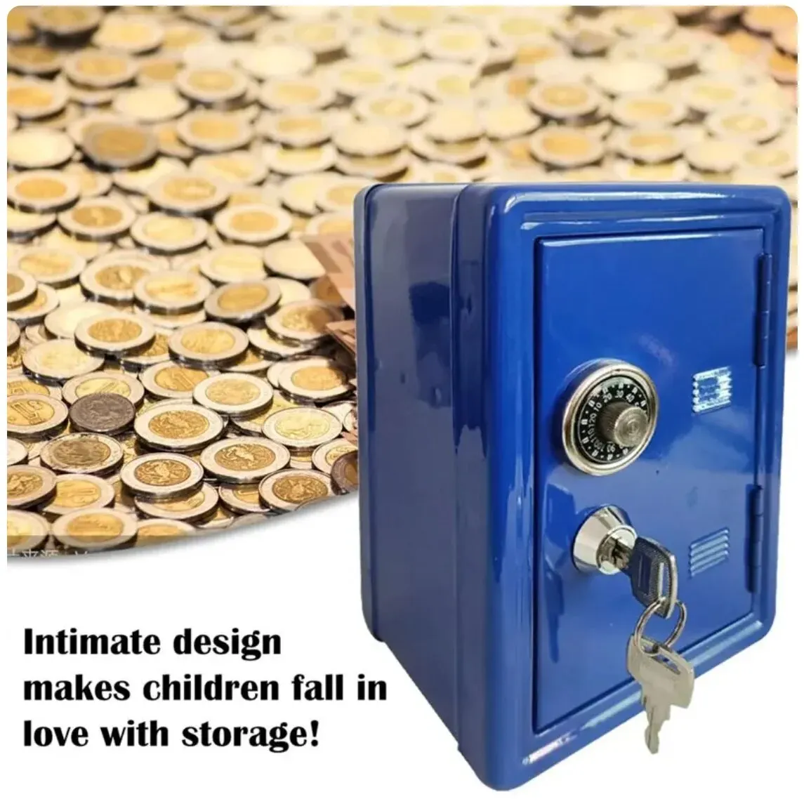 Household Insurance Box Vertical Mini Metal Safe 2