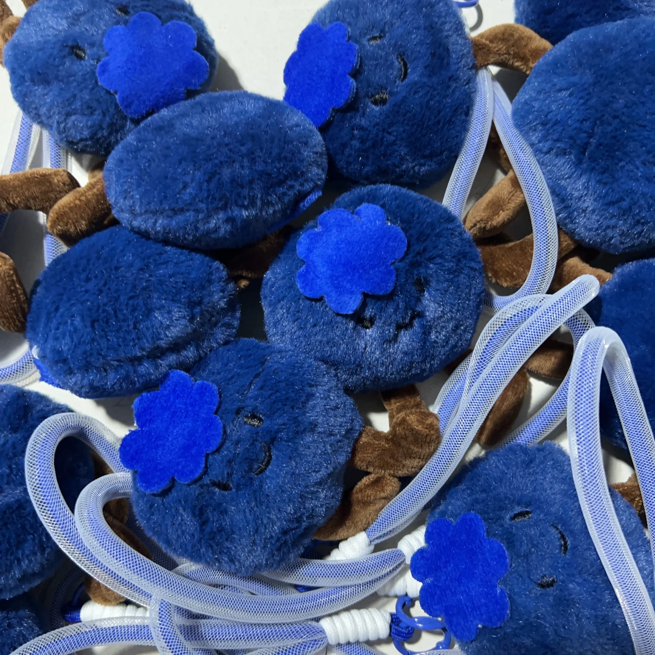 

Blueberry Luck] Preventing Mold Luck Blueberry Plush Doll Doll Ornament Bag Pendant Keychain Pendant