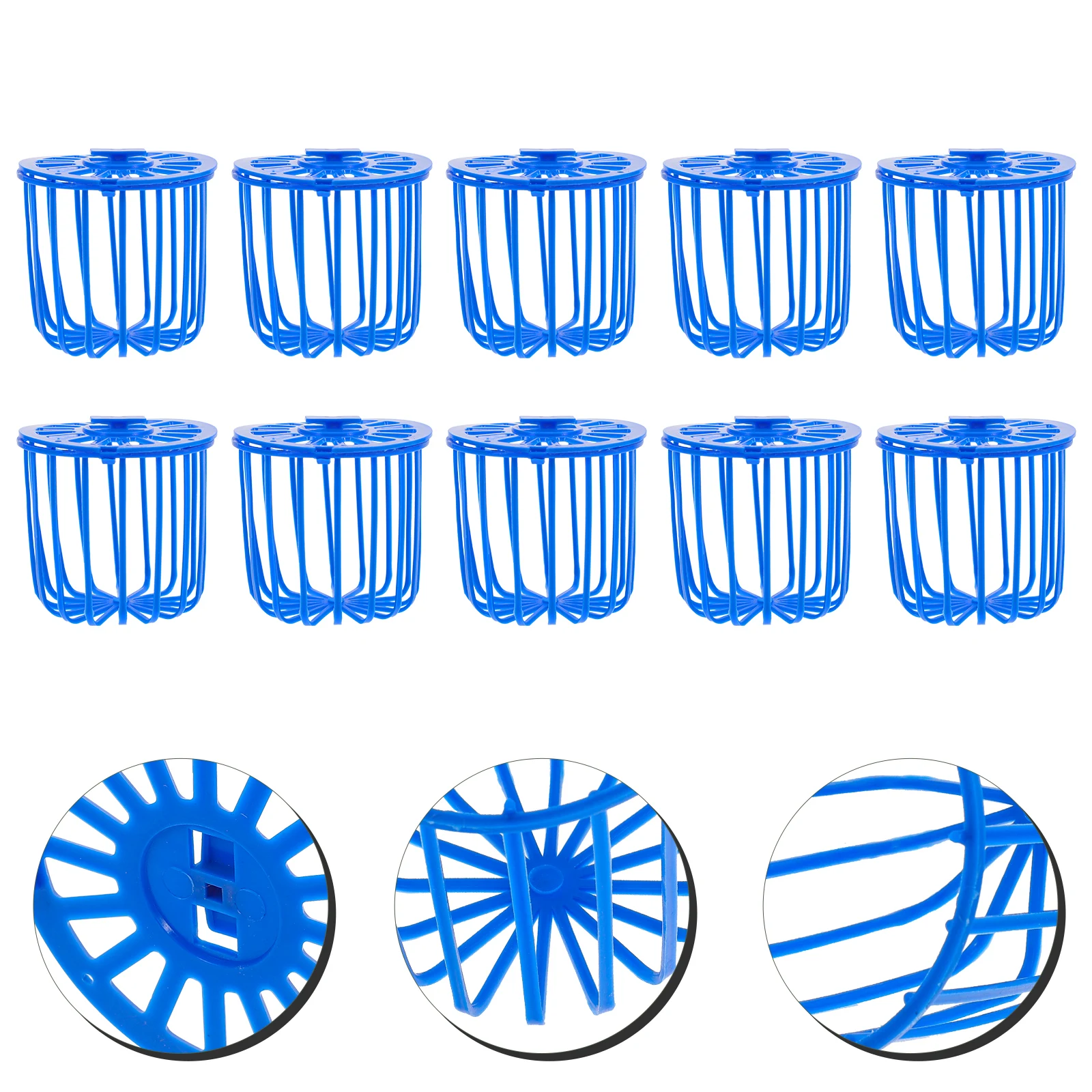 

10pcs Plastic Bird Food Basket Hollow Feeder for Cage Parrot Budgie Cockatiel Easy Clean Durable Fruit Vegetable Holder