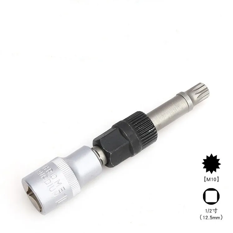 M10 Alternator Pulley Disc Remover Wrench Tool Bolt Remover Socket Wrench Tool Adapted for VW Audi Volvo BMW Benz Ford M10 Alternator Pulley Disc Remover Wrench Tool Bolt Remover Socket Wrench Tool Adapted for VW Audi Volvo BMW Benz Ford