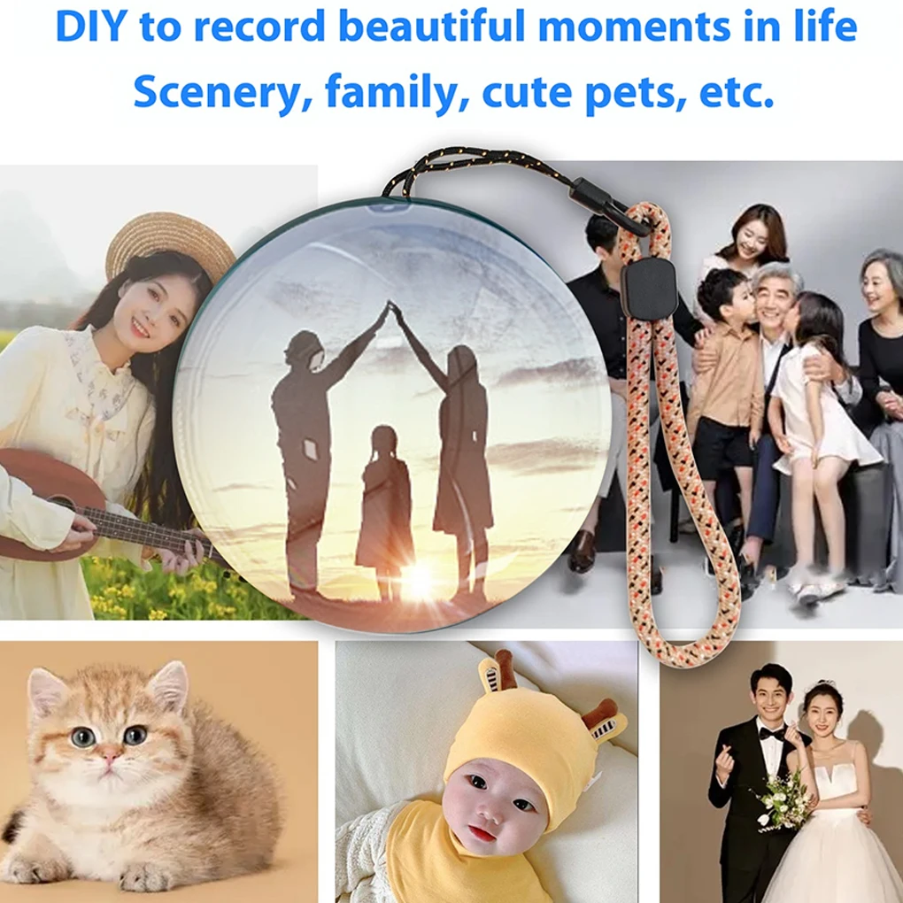 Rechargeable Personalized Memory Display Sphere 3D Crystal Ballvideo Player Customizable Video Glass Ball Electronic Screen Gift