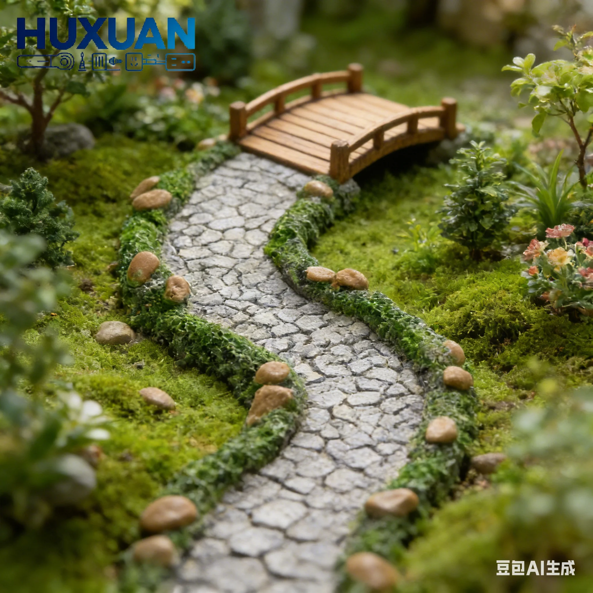 Miniature Artificial Stone Path 1Pc - Resin Fairy Garden Decoration For Micro Landscape Flower Pot DIY Accessory