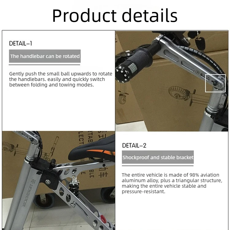 36V 250W Foldable 3Wheel E Scooter 30-40KM Long Range Aviation Aluminum Alloy 3s Fast Folding Electric Tricycle Lightweight 11kg