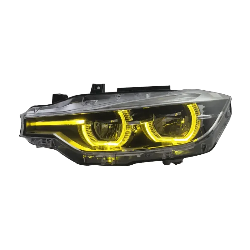 

Для BMW 3series F30 F31 Полностью светодиодная обновленная фара с высоким и низким указателем поворота Дневные ходовые автомобильные лампы Желтый Белый светодиодный цвет 6500k