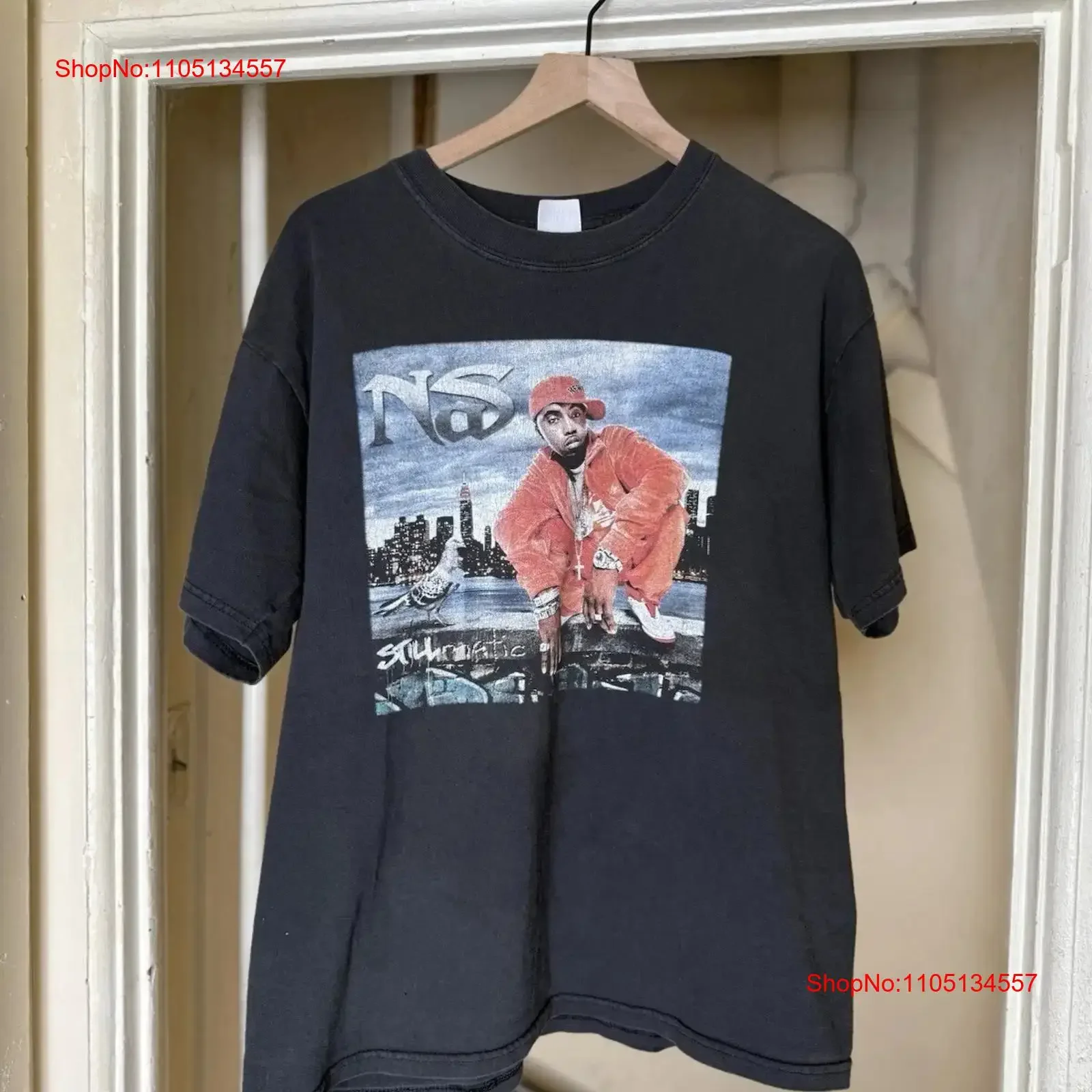 RARE Vintage 2002 NAS Stillmatic Tour Rap T Shirt Reprint Size S 4XL Fan  vintage Washed Breathable Soft Stretched graphic