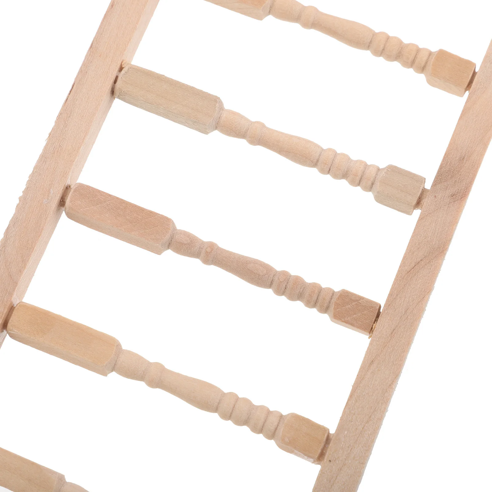 บันไดไม้จิ๋ว ขนาด 1:12 บันไดขั้นสำหรับบ้านตุ๊กตา เฟอร์นิเจอร์ DIY งานฝีมือ ไมโครแลนด์สเคป เฟอร์นิเจอร์จิ๋ว ของเล่นจำลอง